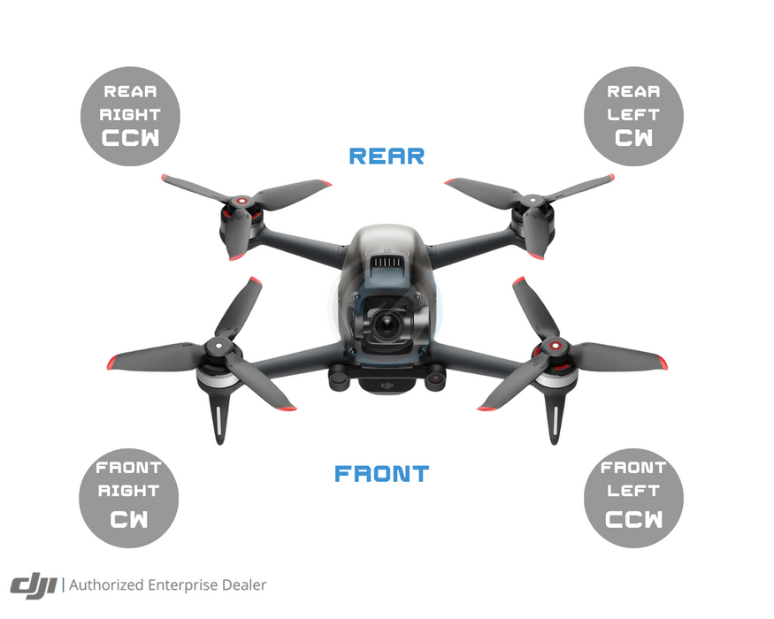 DJI FPV Drone CW Propeller Mounting Plate - Cloud City Drones