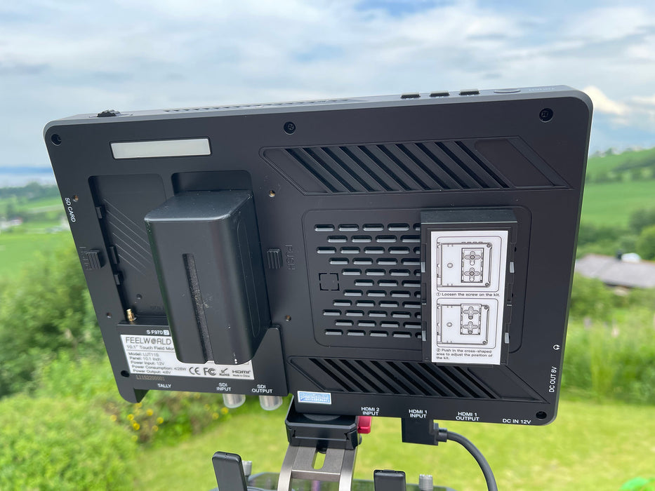 FEELWORLD LUT11H Monitor Campo 10.1" Touch 2000 Nit - Super Luminoso Per Fotocamere DSLR Con LUT, Forma D'Onda E Kit Alimentazione F970 - Foto 14