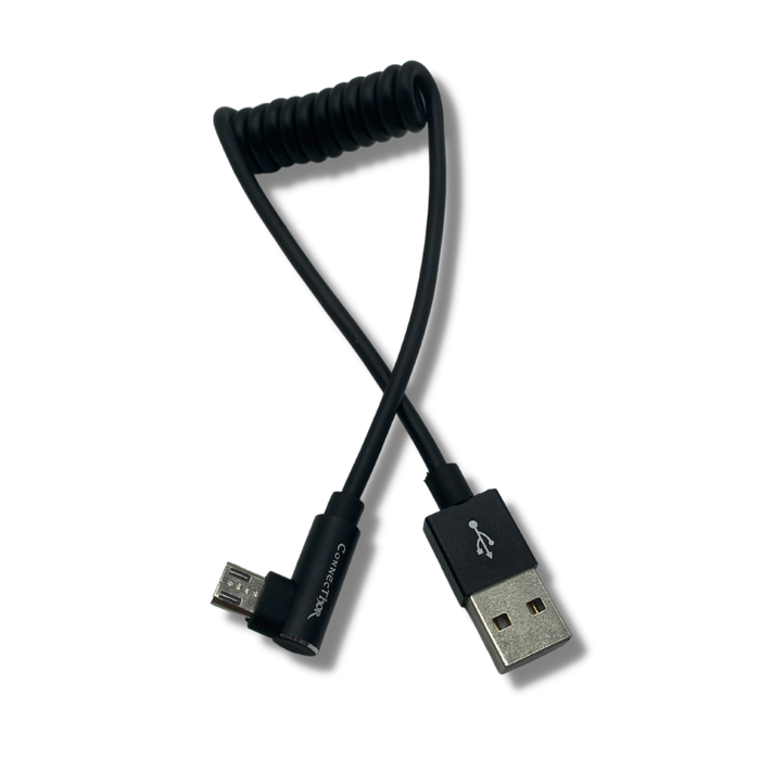 ConnecThor USB 2.0 - Micro USB Coiled Cable - Cloud City Drones